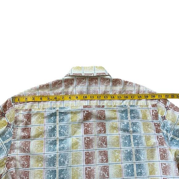 Robert Grahams Men’s Aztec Button Up Shirt Embroidered XL Flip Cuff Multicolor - Picture 15 of 16